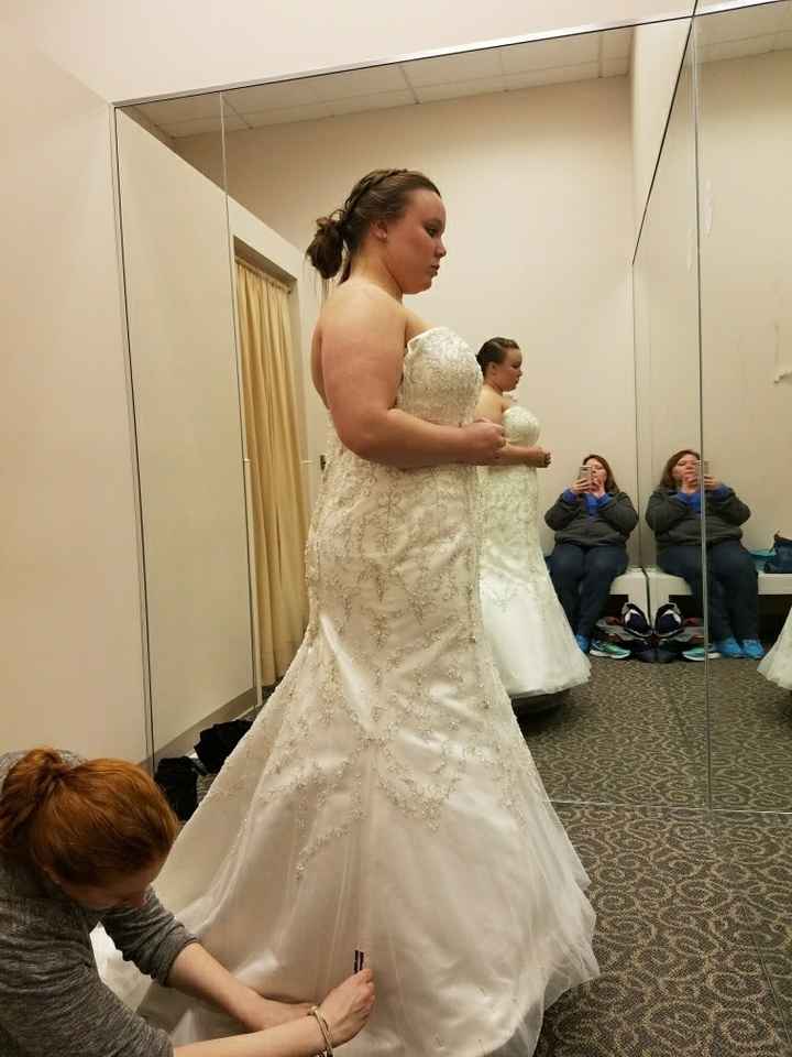 Had my first fitting today (also a unique bustle)