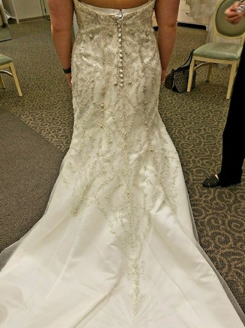 Had my first fitting today (also a unique bustle)