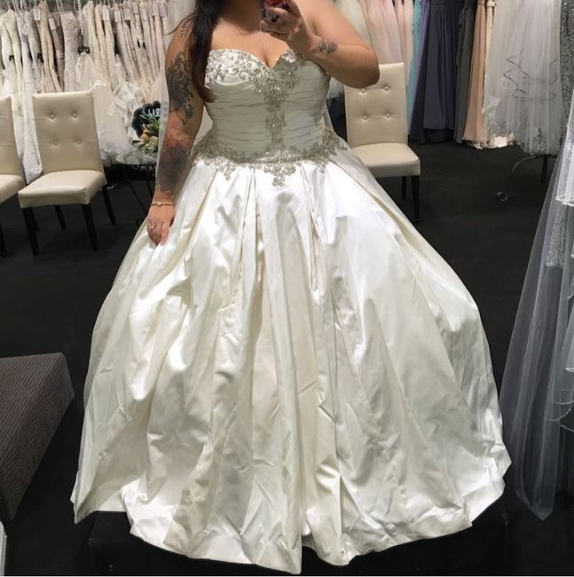 Showing off dress