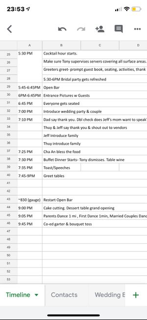 Timeline Feedback? 1