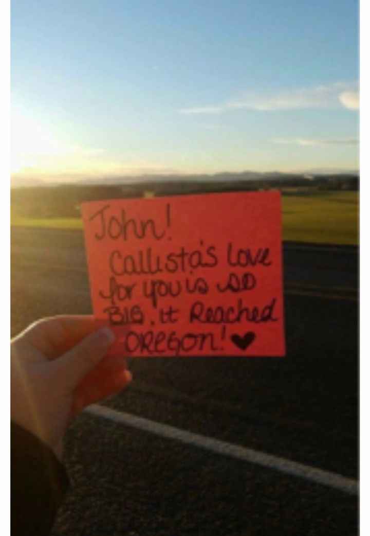 Surprise husband gift notes all over world - 1