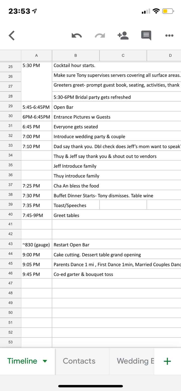 Timeline Feedback? - 1