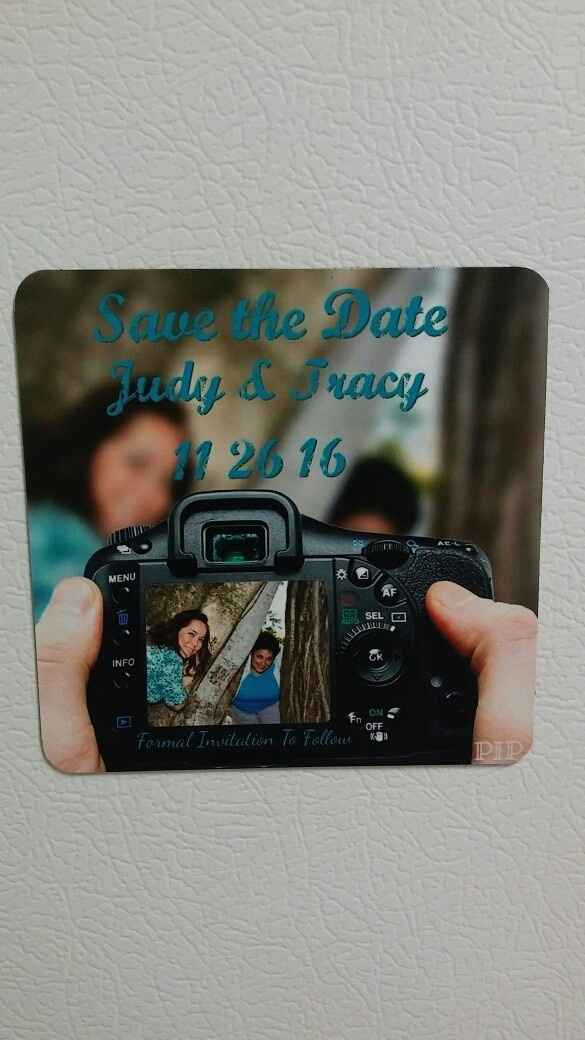 Make your own save the date magnets?
