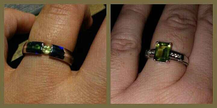 Rings with alt. Gemstone color and/or engravings?