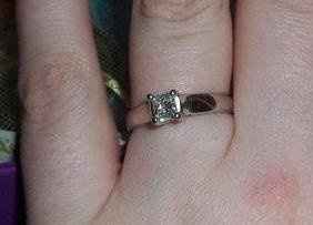 What makes a girl smile again? Dress and Rings:)