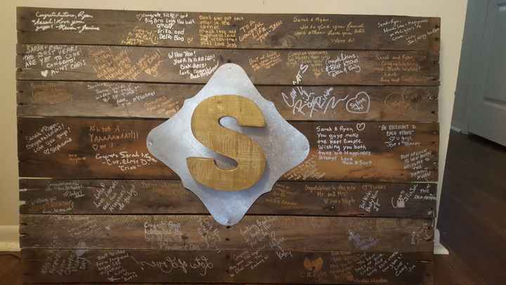 Share your guest books and gift ideas for bridal party/parents please!