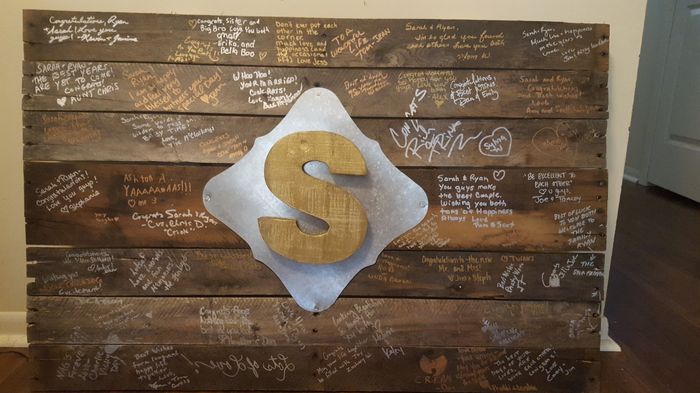 Share your guest books and gift ideas for bridal party/parents please!