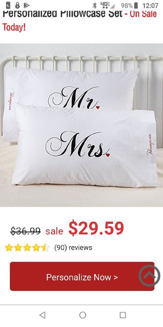 Get pillows cases as registry like the last name - 4