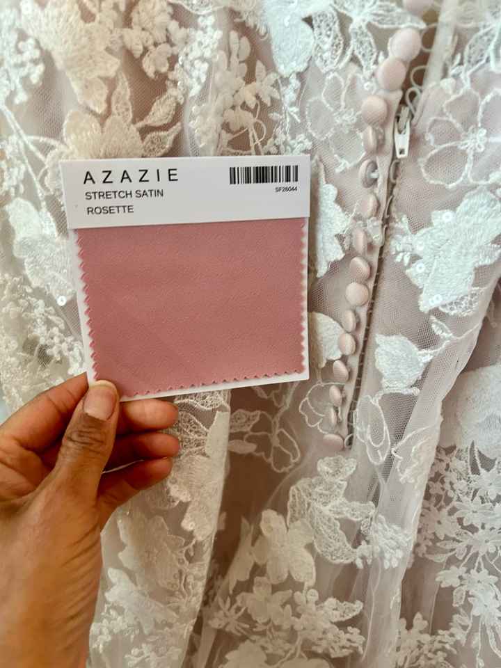 Themes that pair with blush color in wedding skirt - 3