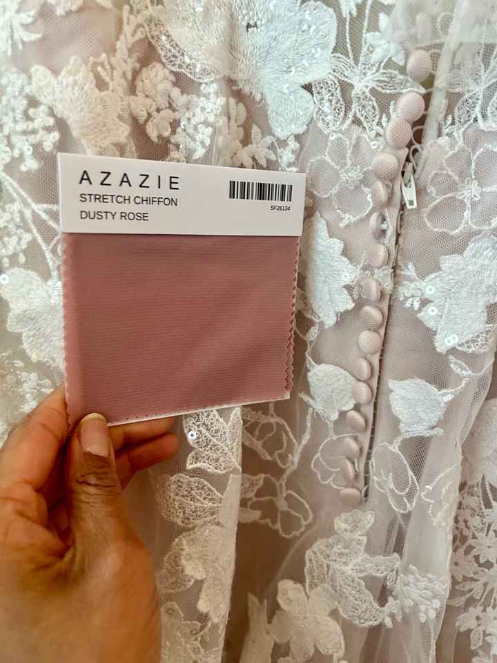 Themes that pair with blush color in wedding skirt - 4