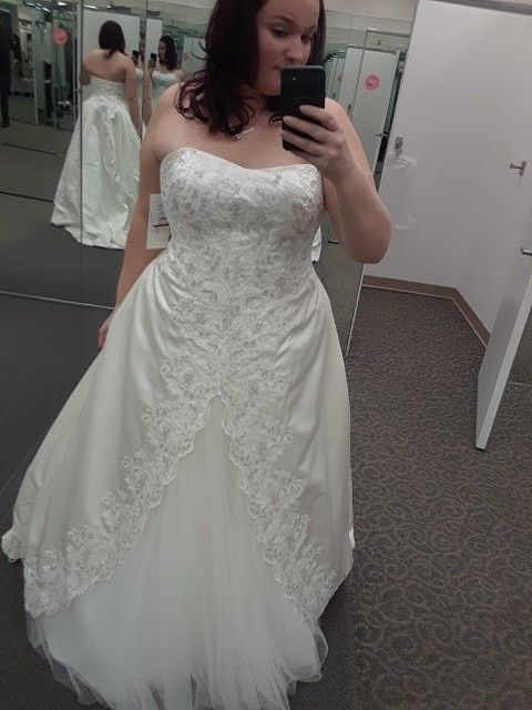 I said yes to this A-Line , Having neckline altered into a sweetheart, Really wanted a fit and flare