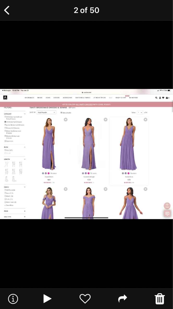 What Color Attire Are Your Bridesmaids/Groomsmen Wearing For Your Wedding? - 2