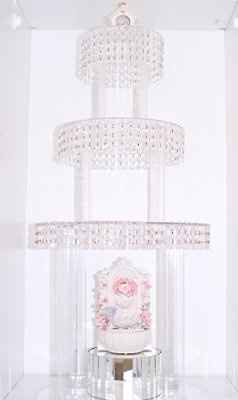 DIY Crystal/Victorian/Vintage/Shabby Chic/WhateverYouWantToCallIt Fountain Cake Stand :)