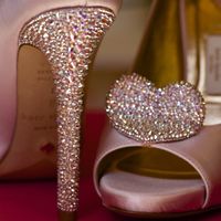 DIY Crystal Wedding Shoes~pics!