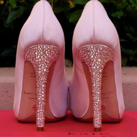 DIY Crystal Wedding Shoes~pics!