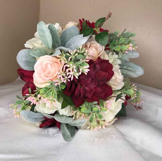 Burgundy & Blush Pink Decor - 1