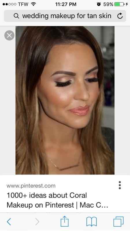 Show me 1 hair and 1 makeup inspiration you have for your wedding day!