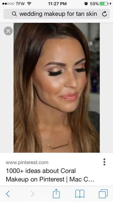 Show me 1 hair and 1 makeup inspiration you have for your wedding day!
