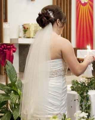 Cathedral veil...reception options...Help!