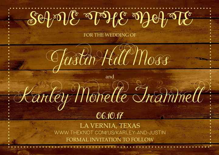 Save the date! What y'all think?