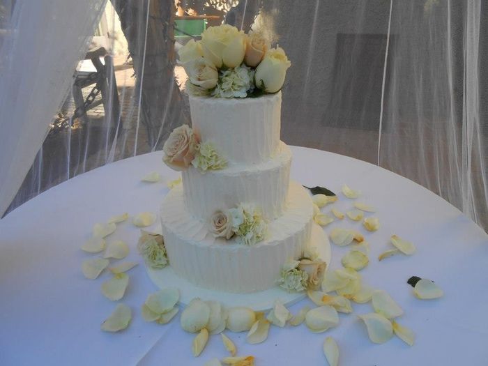 Picked our cake and upgraded FH ring...Good day!