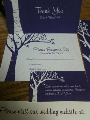 My invites and such, and a question about rsvp envelopes