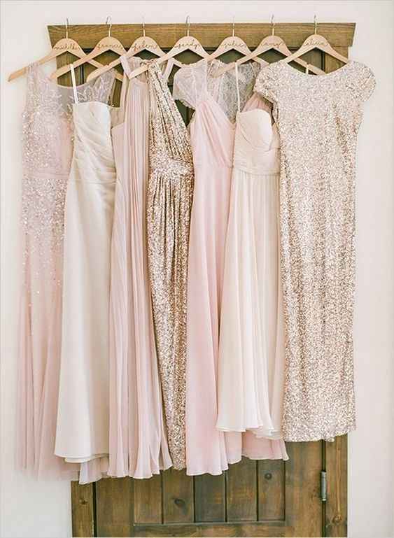 Mismatched bridesmaid dresses