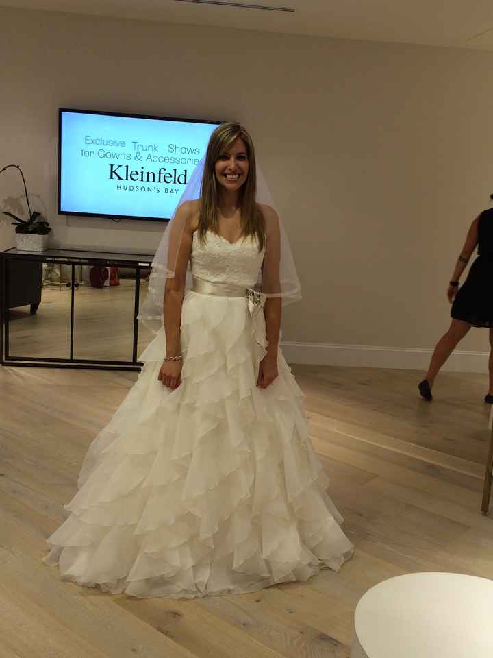 It's a rainy day here on the East Coast, I'm in need of sunshine.  So show me your wedding dress