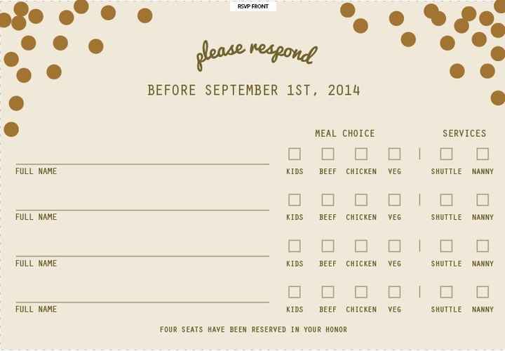 Final design for invitations and RSVP cards - with pics