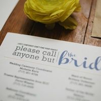 Call Anyone But The Bride