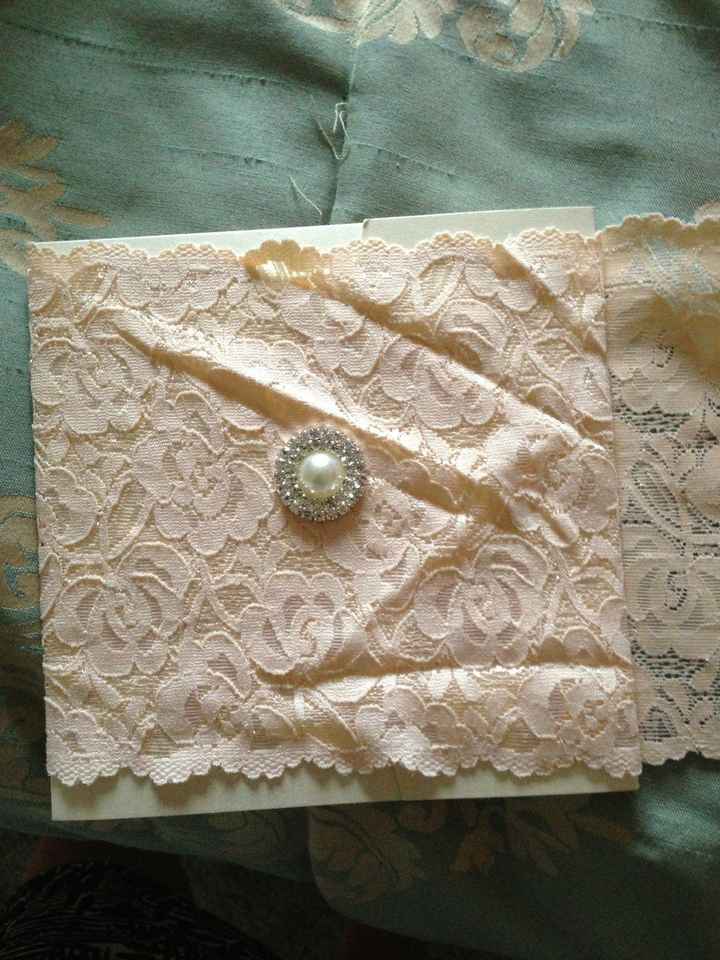 My DIY Lace invitation! Need ideas!