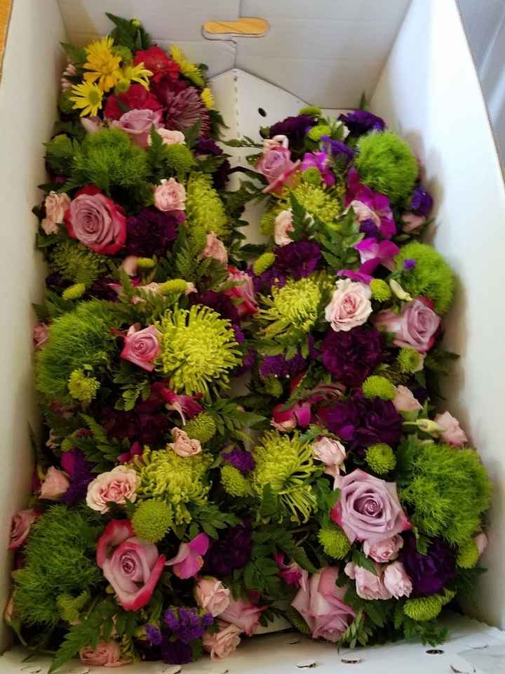 diy Center pieces with Sams club Bulk flowers - 1