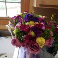diy Center pieces with Sams club Bulk flowers - 2