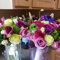 diy Center pieces with Sams club Bulk flowers - 3