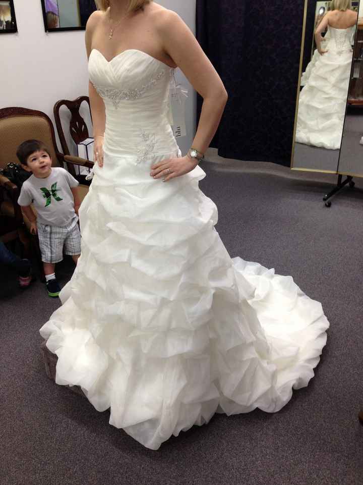 Got to see my wedding dress today *Pic*