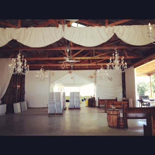 Venue decorating...
