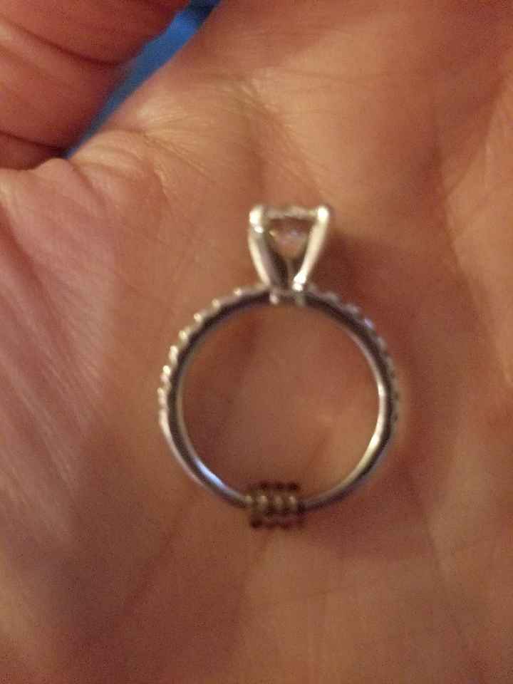 Sizing Beads in Engagement Ring? - 1