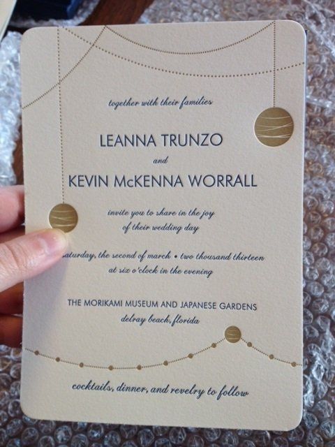 Letterpress Invitations...