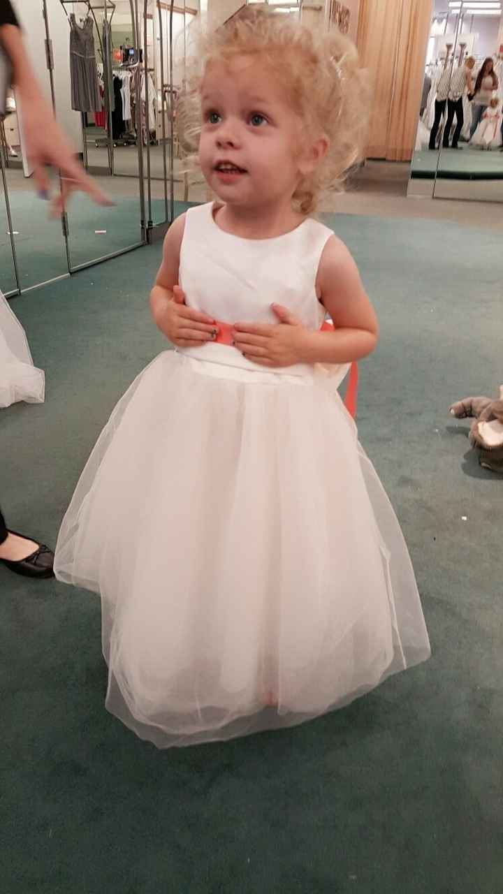 My baby said yes to the dress!