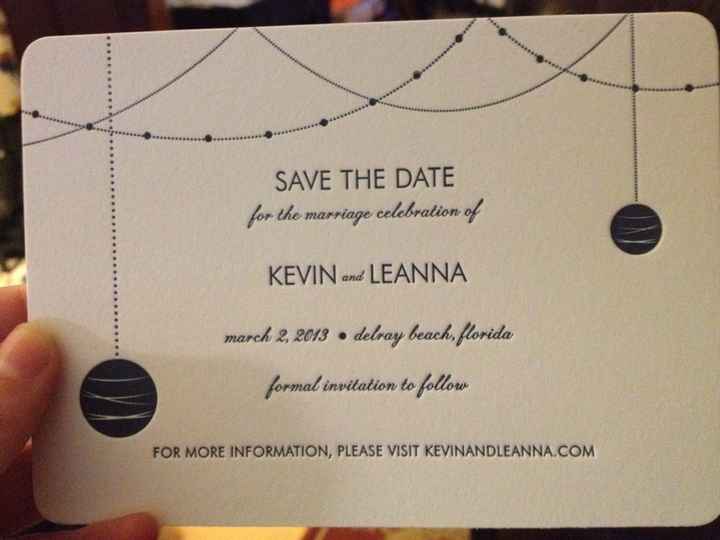 My Save the Dates came!! Pics...