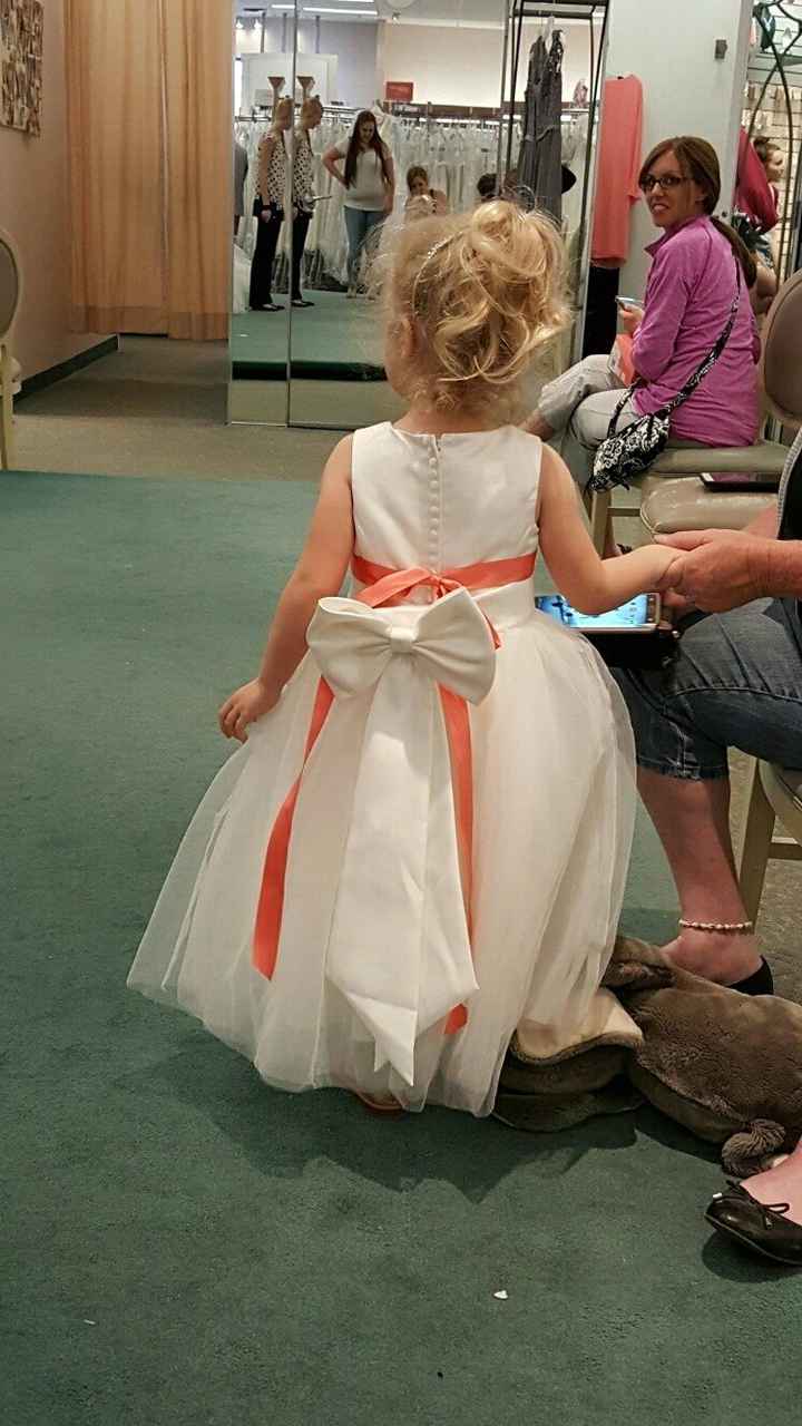 My baby said yes to the dress!