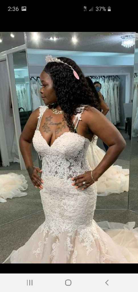 how did u feel first time trying on dress - 1