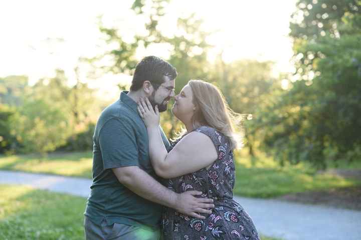 Engagement Pic Nails - 1