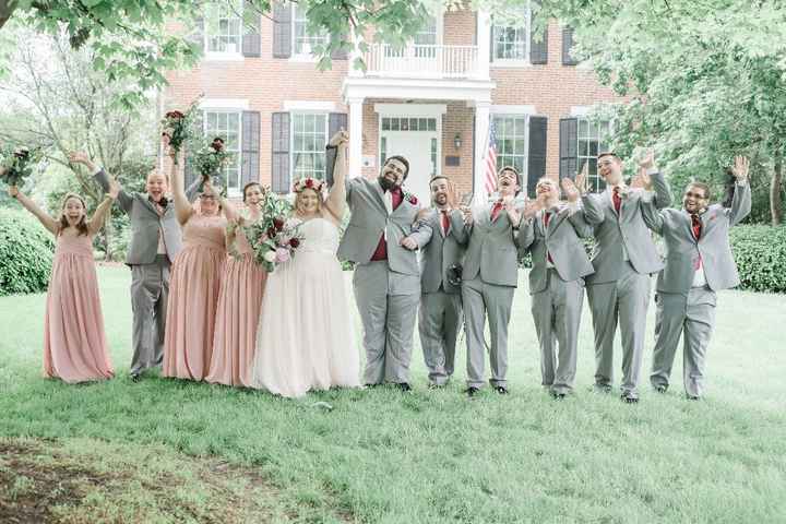 his groomsmen crack me up in this one! 