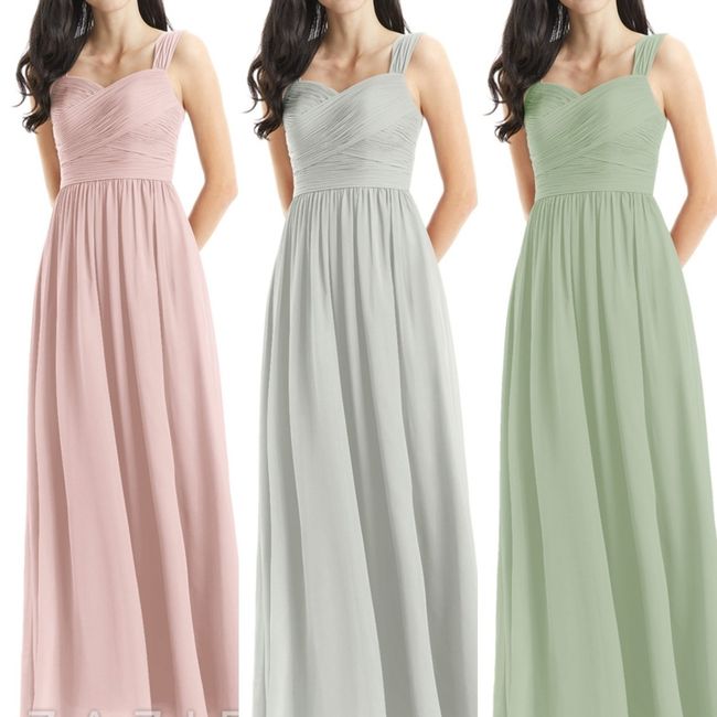  Colors for bridesmaids dresses? - 1