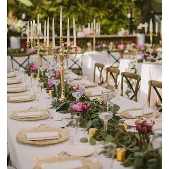 Affordable center piece/ decor ideas for long banquet tables?
