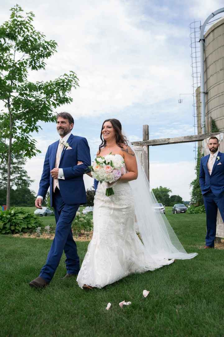 Walking down the aisle