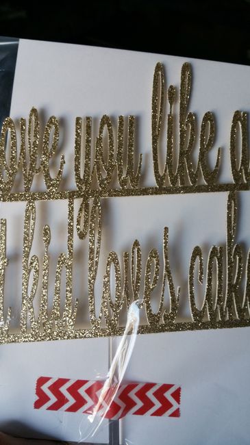 Show Me Your Wedding Cake Topper