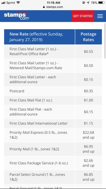 Invitation Postage 1