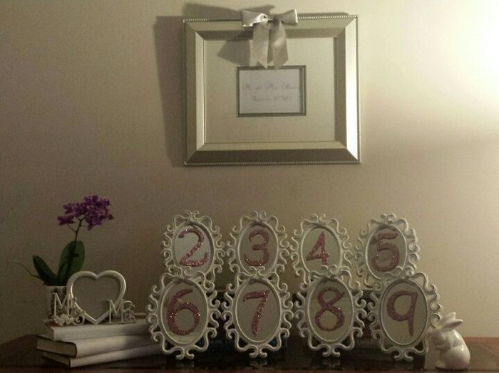 First DIY! - Table Numbers